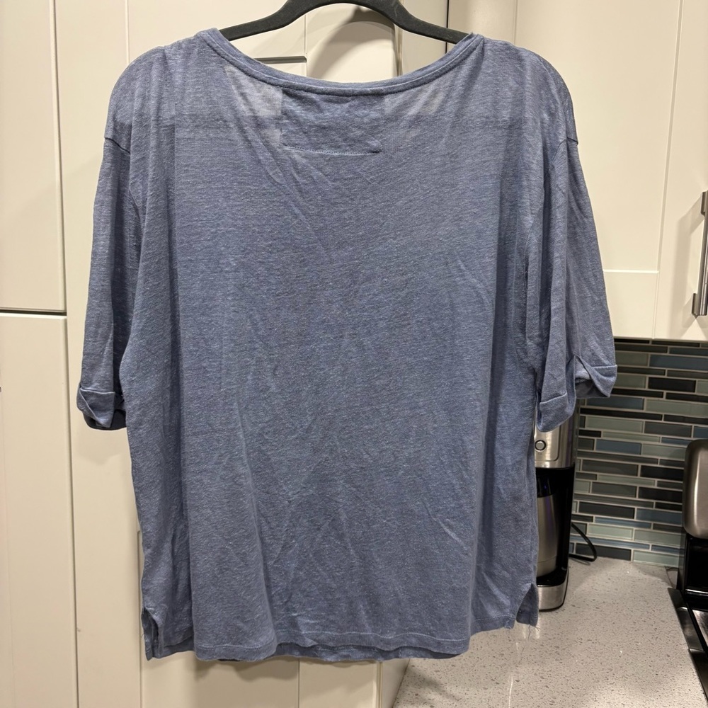 Anthropologie Akemi + Kin linen patchwork top - Picture 7 of 8